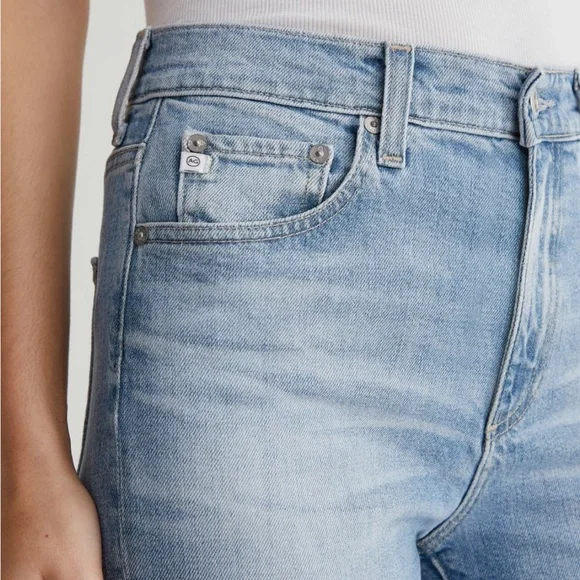 AG Brinley Crop Mid-Rise Straight jeans size 28 - Picture 2 of 3